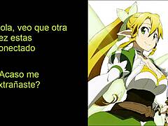 leafa suguha joi hentai anime teases your cock in español 😘🔥