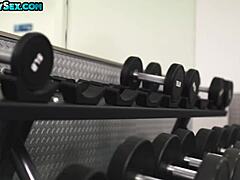 muscled hunks SUCK COCKS then FUCK RAW in public gym outdoors