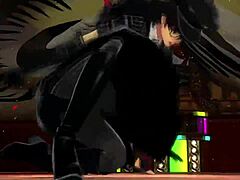 Jokar dances sensually lifting painter's cock gamer style