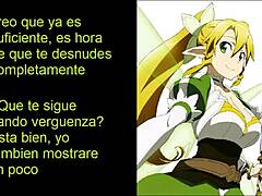leafa suguha joi hentai anime teases your cock in español 😘🔥