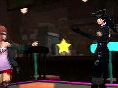 Jokar dances sensually lifting painter's cock gamer style