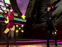 Jokar dances sensually lifting painter's cock gamer style