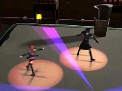Jokar dances sensually lifting painter's cock gamer style