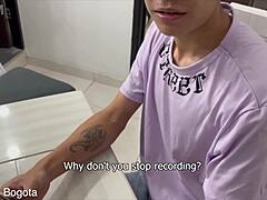 Angel Of Bogota File 9 Nervous Straight Student Tricked Into Bareback POV Twink Action