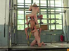 Master dom owns three twinks' tasty cocks holes part 4.