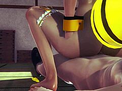Final Fantasy Yaoi: Honey Bee Cloud's Footjob Anal Fuck!