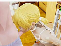 yaoi femboys blow n anal creampie in 3d anime cosplay crossdress wow