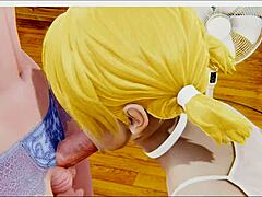 yaoi femboys blow n anal creampie in 3d anime cosplay crossdress wow