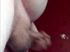 Bisexual Dude Blasts Huge Cumshot After Endless Shelf Handjob!