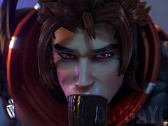 Overwatch 2 Emre Sucks Cock to Massive Facial Cumshot!