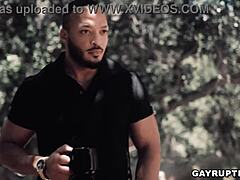 roman todd bangs brandon anderson's tight ass hardcore outdoor rimjob blowjob