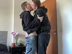 Straight guy finally rams his gay best friend's tight hole raw