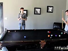 hunks nude gay sex and movie teen 18+ager hard kissing pool cues