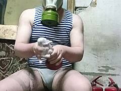 Indian twink rims and fingers in mesh