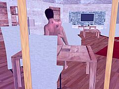 Animated 3d gay porn man giving blowjob and handjob