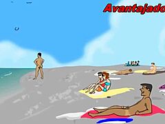 Porno gay dem desenho na praia