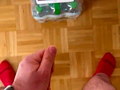 Miskupa sprays huge cumshot from his monster cock