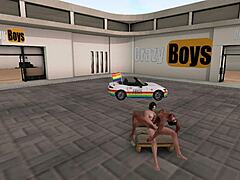 Gay pride features crazy 3d anal with monster cock