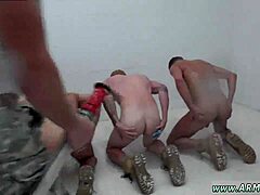 straight soccer guys fuck in the shower after drill