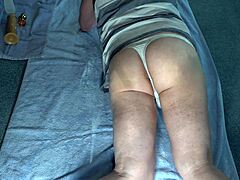 amateur guy fingers ass with toy in cave setting