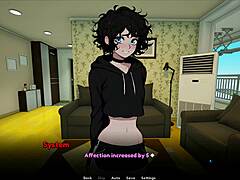 my femboy roomate gay hentai game ep 3 blowjob wetdream about my cosplay roomie