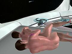 Muscular man deepthroats cock then spoon fucked 3d gay hentai