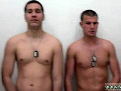 navy guys haze and fuck in shower 😈