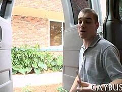 lusty transaction with j gay ends in hardcore cumshot