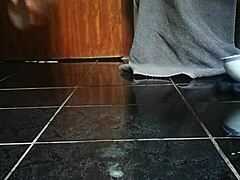 I fuck my anal cunt deep with fat dildo