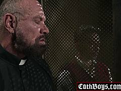 Altar Boy Lucky Cruz Confession Turns Into Steamy Bareback Sex With Reverend Max Sargent