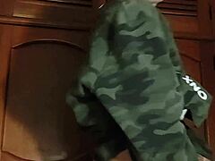 Teen jerks off while talking dirty outside