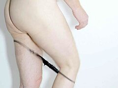 black thong panties strip