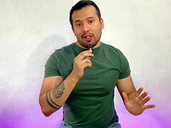 Muscular friend asks for outdoor blowjob