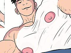 slowly undressing a muscular gay man yaoi
