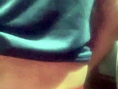 bumbum branquinho shaking in red thong at disco