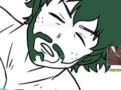 yaoi anime naked midoriya deku with huge censored black cock slowly colored in until fully explicit 3 male joi masturbation instructions for men