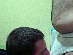Hairy Fat Bear Face Fucks Mouth And Cums Hard