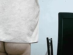 Japanese Man Masturbating Over His Bulging Underwear