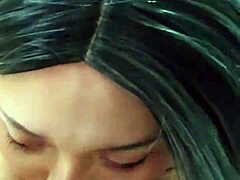 Vacker asiatisk twink djupsuger monsterkuk i amatör sugfest