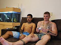 yo, my buddy called me for video games, ended up jerking off and he sucked me good 😜