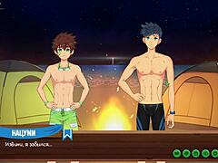 游戏朋友营地第19集 - 夜泳，俄语配音