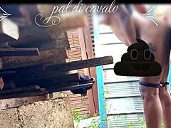 在朋友生日上，我在后院操了他火辣的妞，哎呀