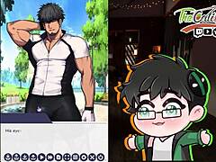 直男第一次同性狂欢让他疯狂。动漫 yaoi 氛围与毛茸茸运动员行动。