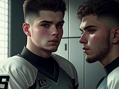 Nogometaši sesajo in drkajo po intenzivni tekmi z zvokom