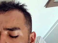 met this gay guy at the club and brought him home for hot hardcore sex