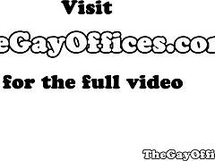 Bos Gaysex Berotot Fuck Karyawan Doggystyle Dalam Close-Up