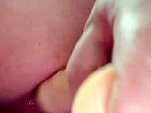 Teen boy enjoys dildo play