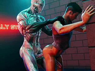 3D animated gay porn action