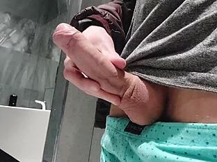 Public restroom fun turns messy