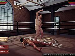 Ethan Meigui II ile çıplak 3D güreş maçında savaşıyor